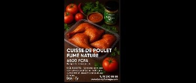 Cuisse de poulet fumé nature